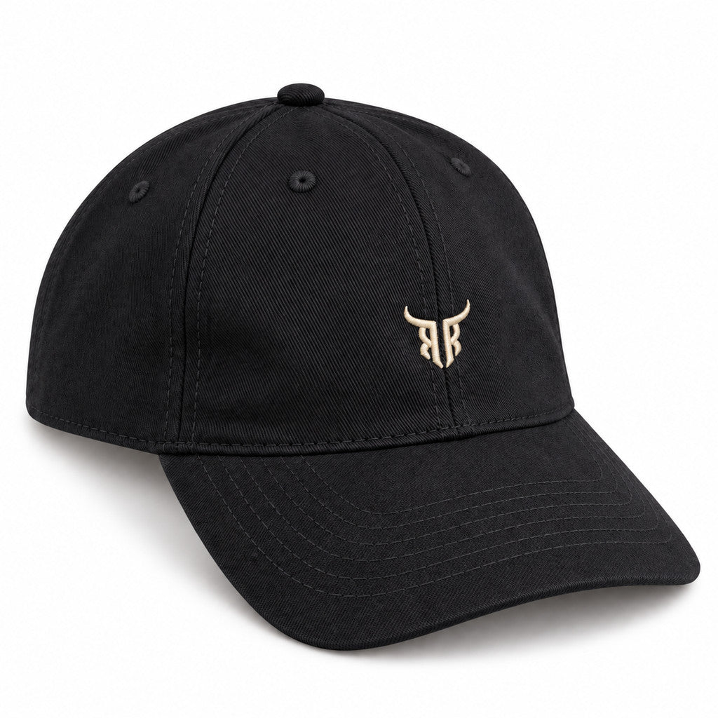 Boné Country Dad Hat Touro Aba Curva Sarja Bordado 6 Gomos Ajustável Unissex