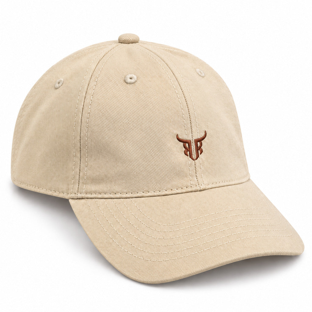 Boné Country Dad Hat Touro Aba Curva Sarja Bordado 6 Gomos Ajustável Unissex