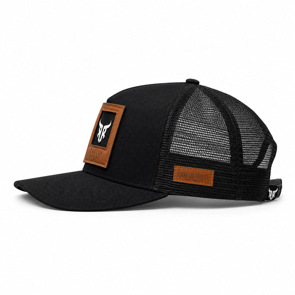 Boné Country Fazendeiro Trucker Telinha Agro Peão Aba Curva - Rancho Forte