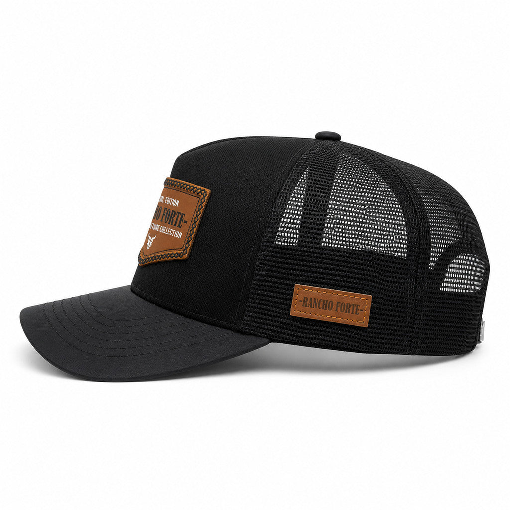 Boné Rancho Forte Country Culture Trucker Americano com Patch