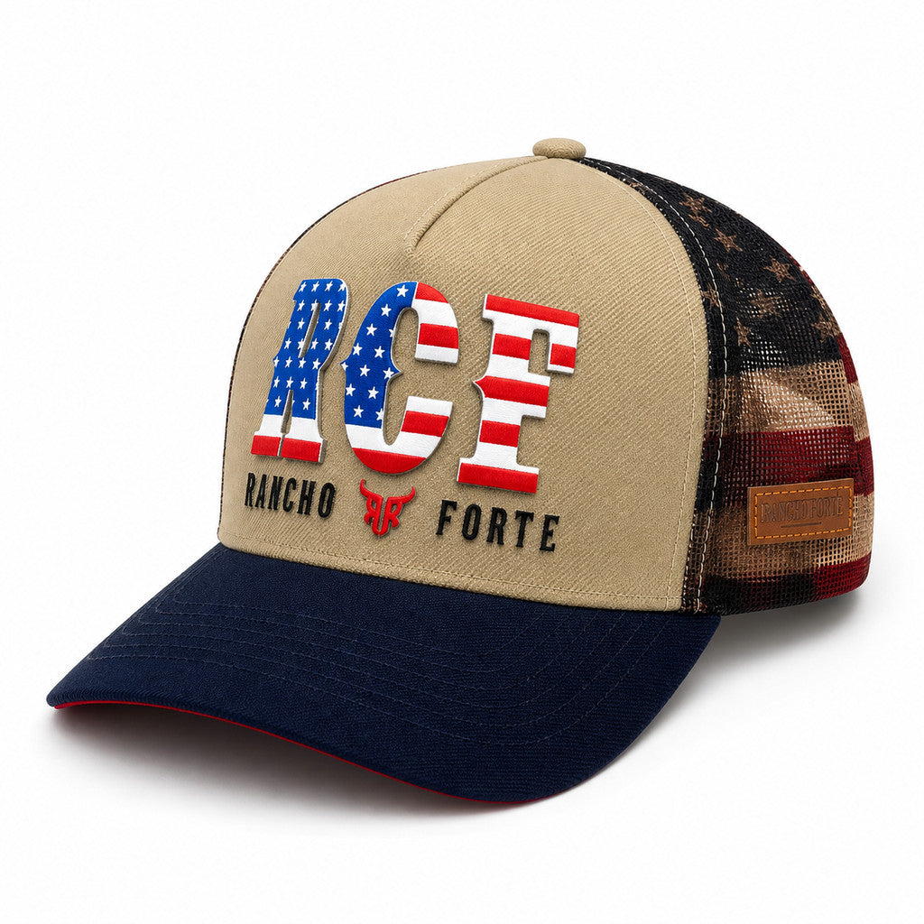 Boné Trucker Country Sublimado USA RCF